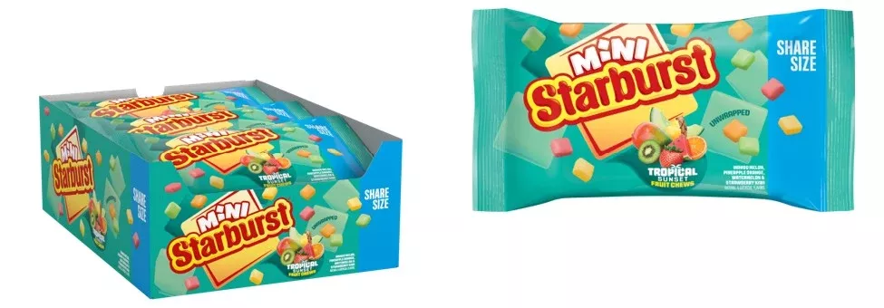 Starburst Minis Tropical King Size 3.5 oz 15ct