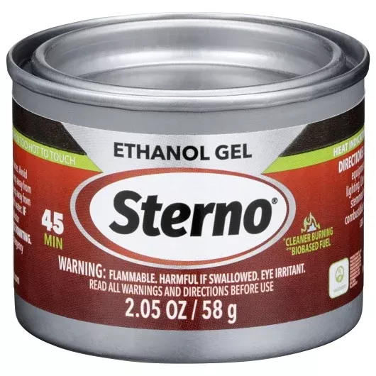 Sterno Products 45 Minute Sterno Ethanol Gel - 2.05 Ounce - 144 Per Case