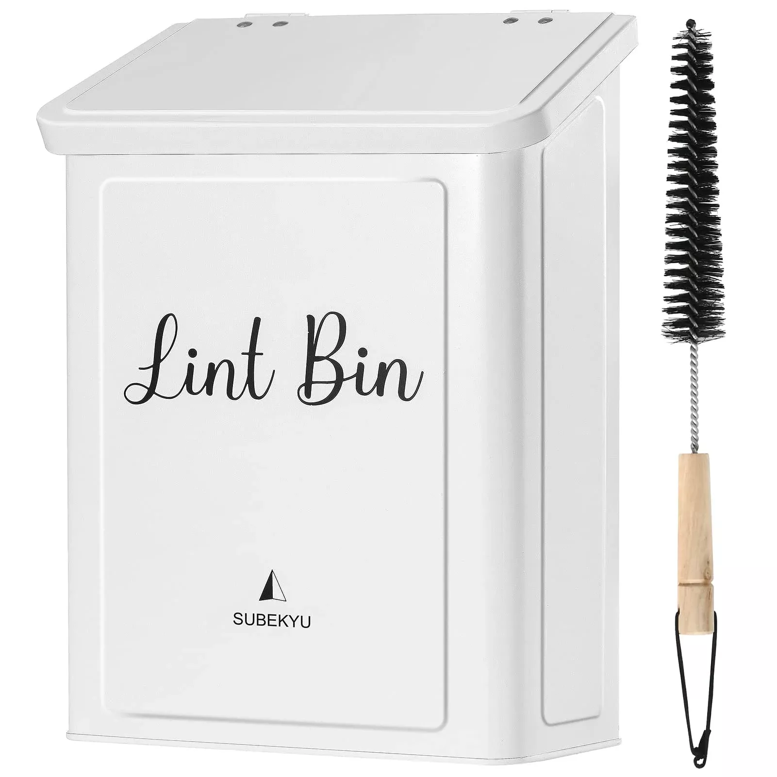 Subekyu Metal Magnetic Lint Bin For Laundry Room, Wall Mounted Lint Bo