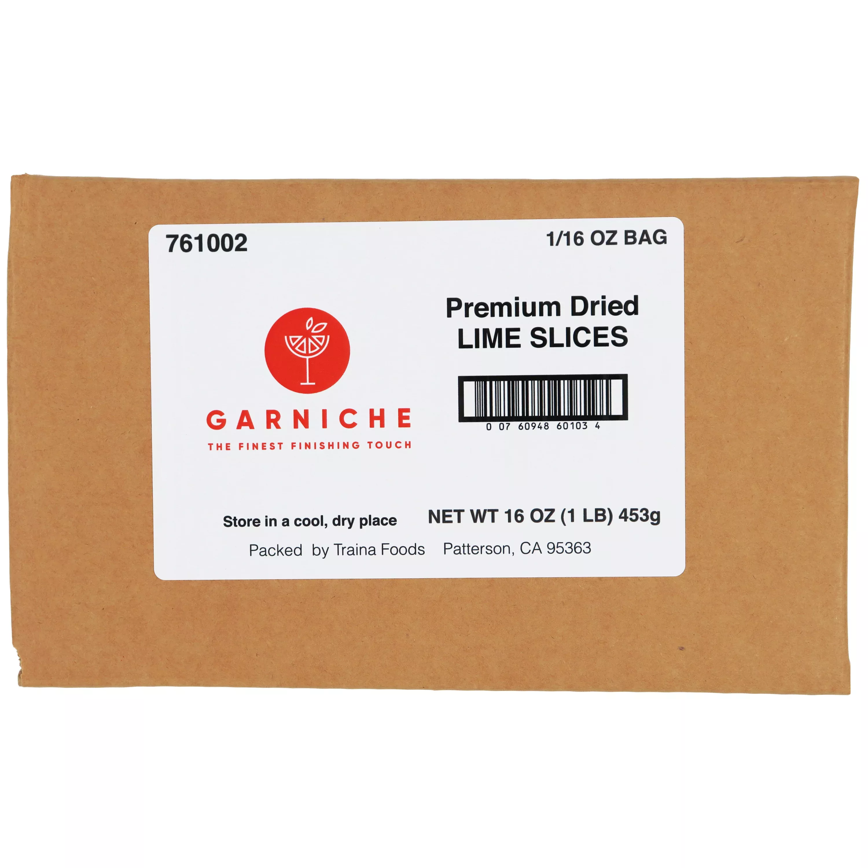 Sugar Foods Garniche Dried Lime Rounds 1 Pound Each - 1 Per Case