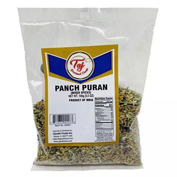 Taj Premium Indian Panch Puran (5 Spice Blend), (3 Ounce)