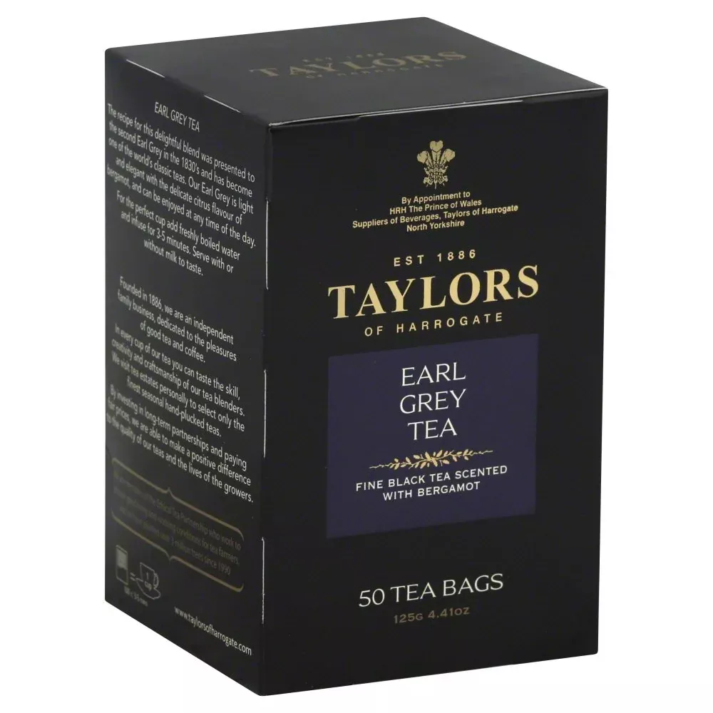Taylors Of Harrogate Earl Grey, 50 Teabags (Pack Of 6)