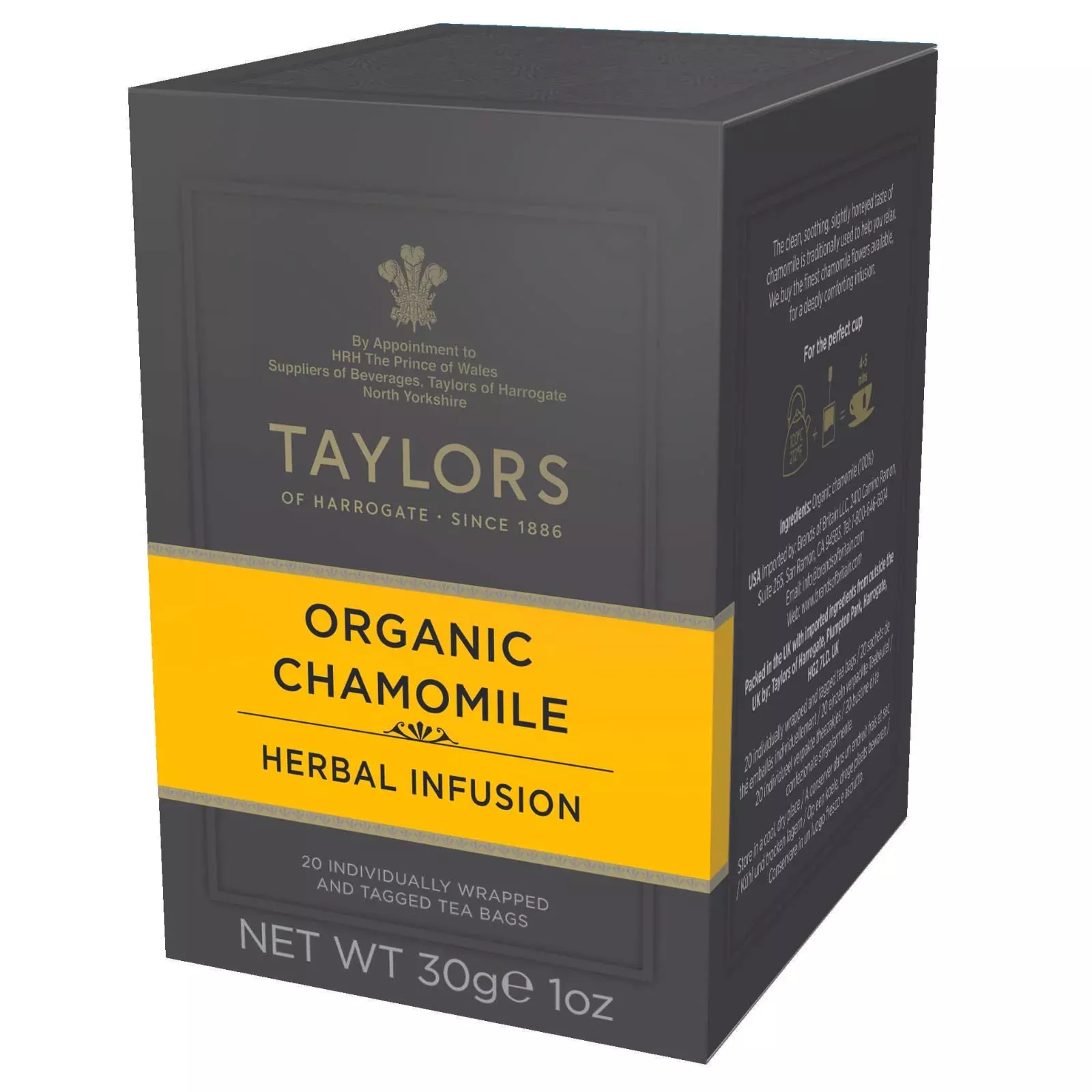 Taylors Of Harrogate Organic Chamomile Herbal Tea, 20 Teabags
