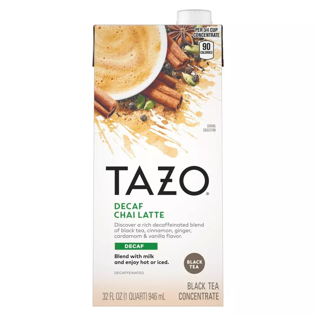 Tazo Decaf Chai Tea Latte, 32 Fz