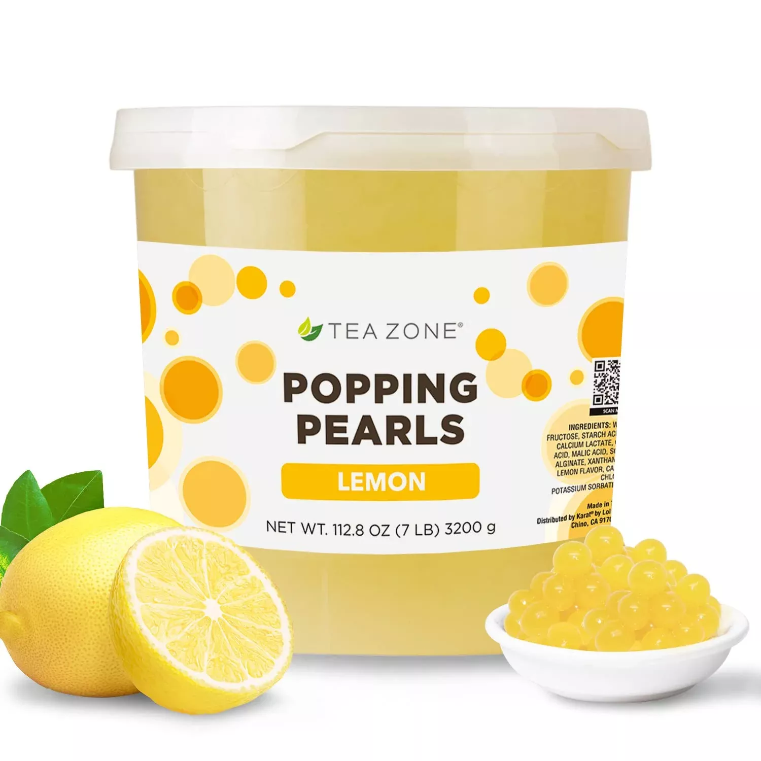 Tea Zone 7 Lbs Lemon Popping Pearls