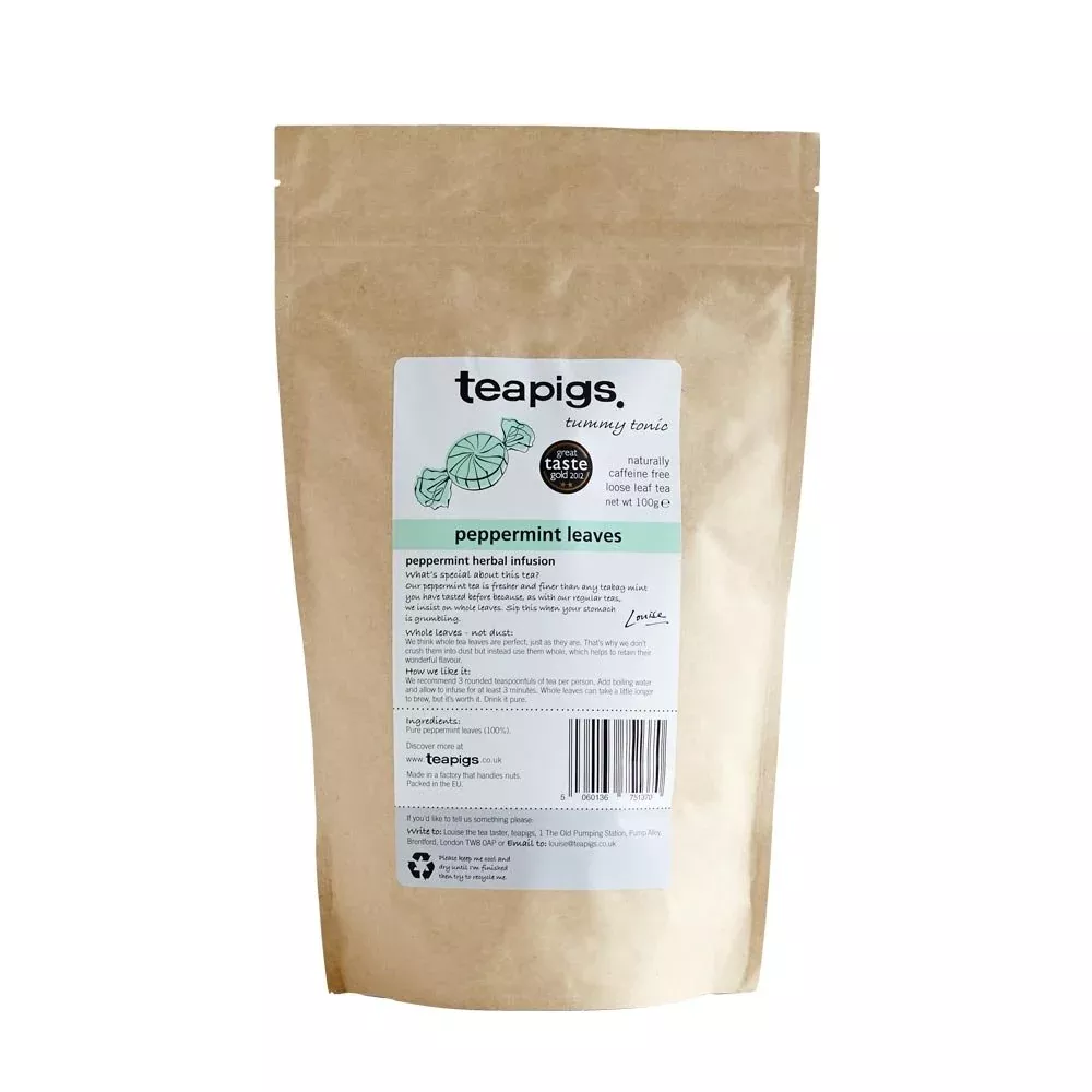 Teapigs Peppermint Leaves Loose Tea Made With Whole Leaves (1 Pack Of 100G)