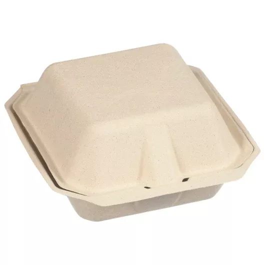 Tellus Products Tellus 6" X 6" Clamshell No Pfas Added 8 - 50 Each - 8 Per Case