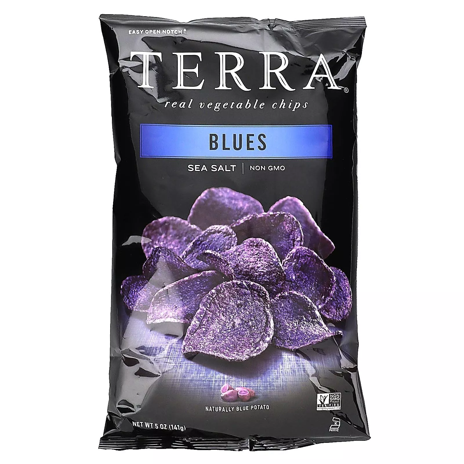 Terra Vegetable Chips, Blues With Sea Salt, 5 Oz