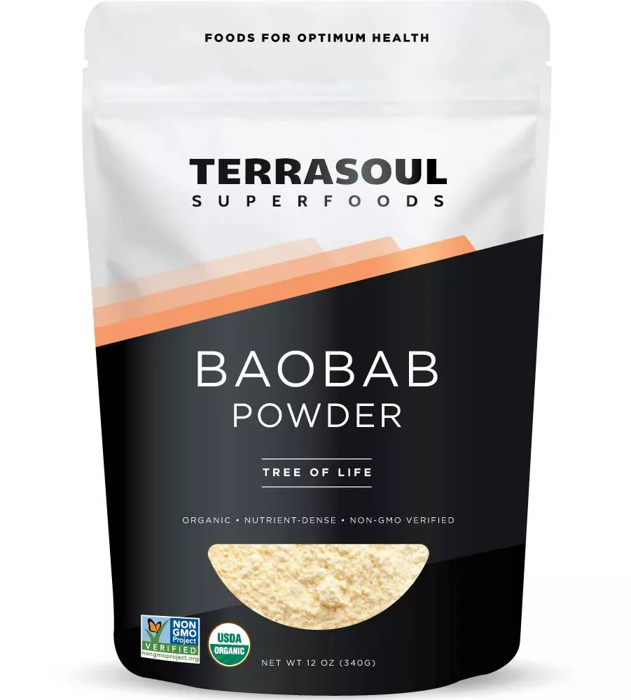 Terrasoul Superfoods Organic Baobab Fruit Powder, 12 Ounces