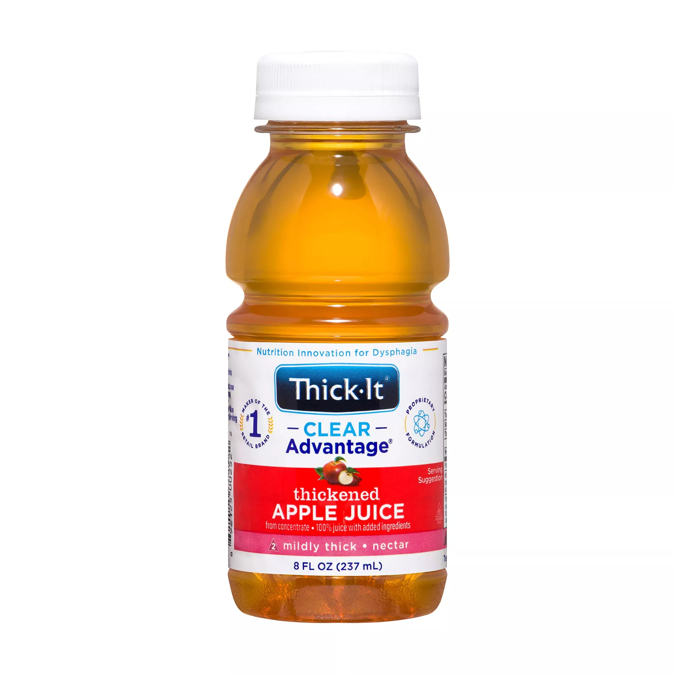 Thick-It Clear Advantage Thickened Apple Juice - Mildly Thick/Nectar, 8 Oz Bottle (Pack Of 24)