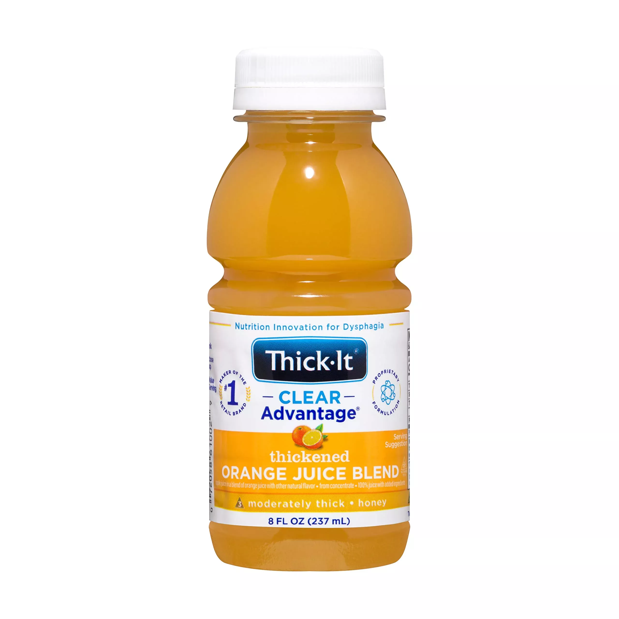 Thick-It Clear Advantage Thickened Orange Juice Blend - Moderately Thick/Honey, 8 Oz Bottle (47882600)