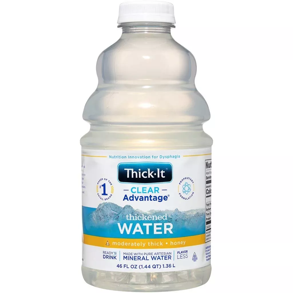 Thick-It Clear Advantage Thickened Water - Moderately Thick/Honey, 46 Oz Bottle