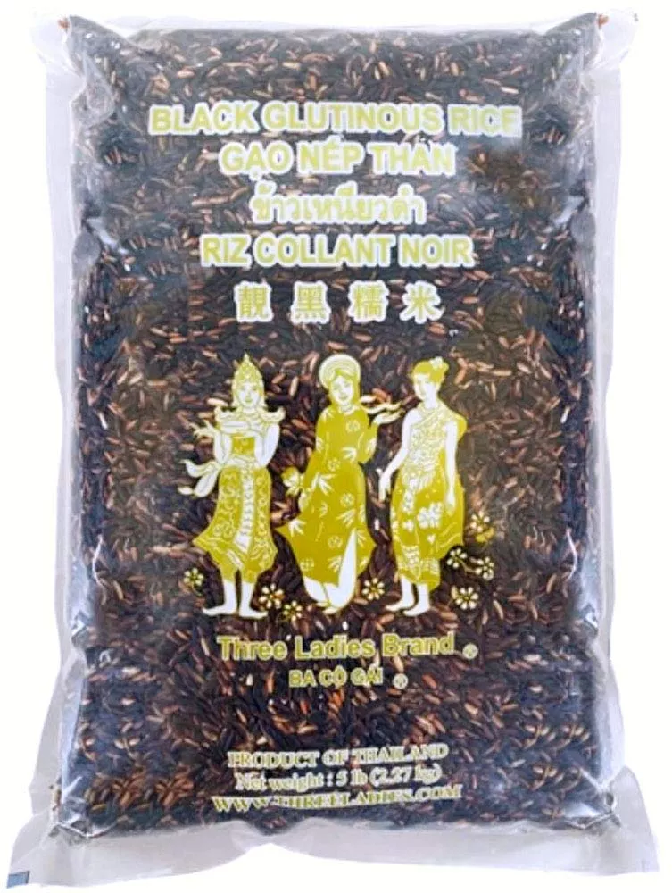 Three Ladies Rice (Black Glutinous Rice, 5 Lbs)