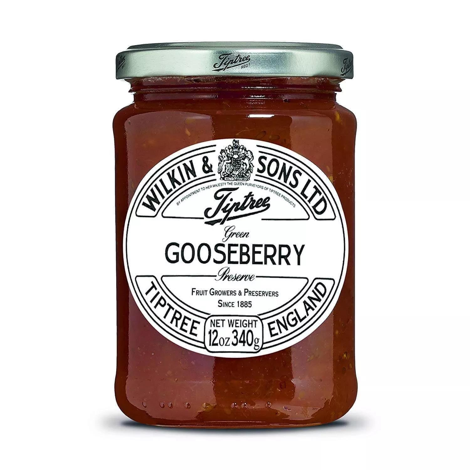 Tiptree Green Gooseberry Preserve, 12 Ounce Jar