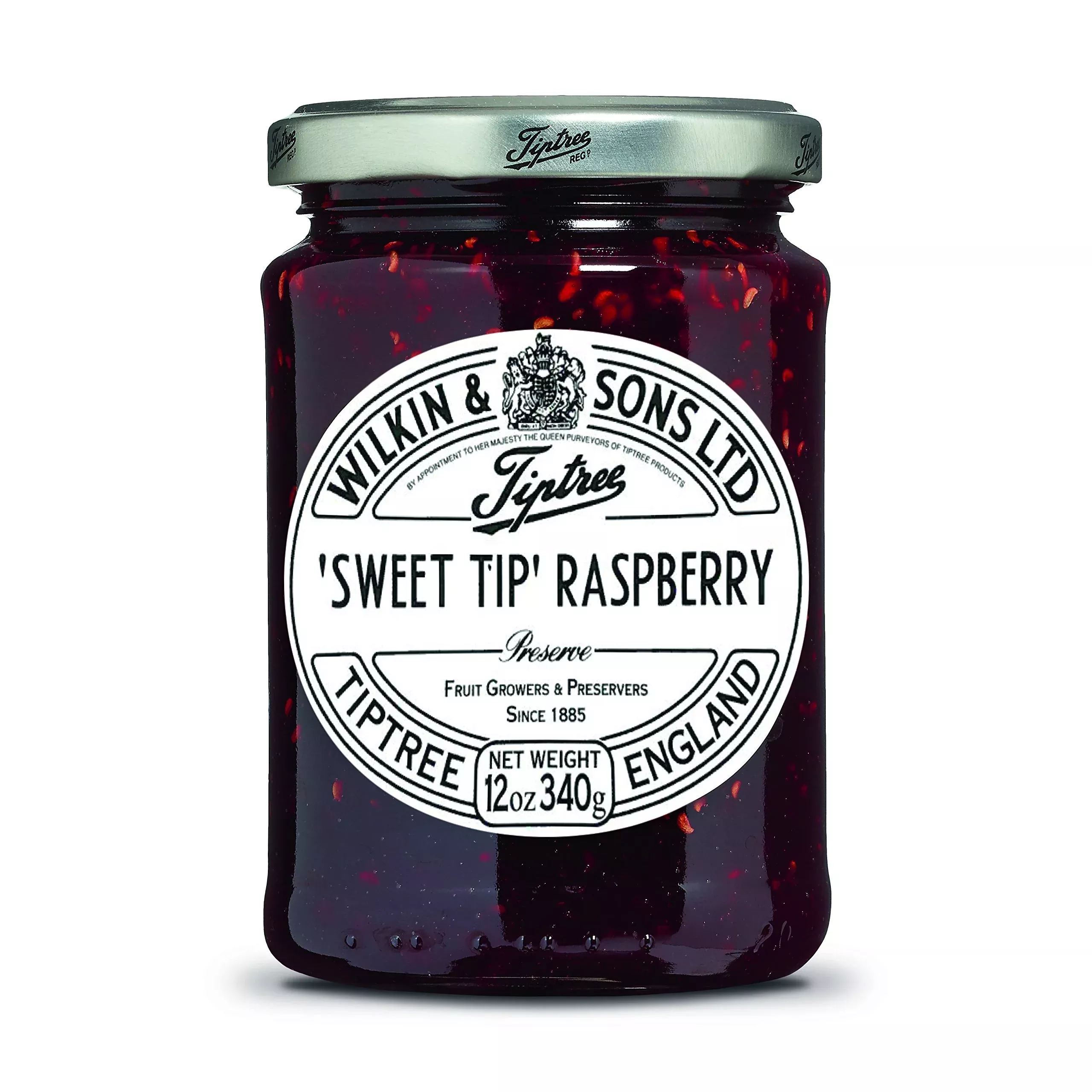 Tiptree Sweet Tip Raspberry Preserve, 12 Ounce Jars (Pack Of 6)