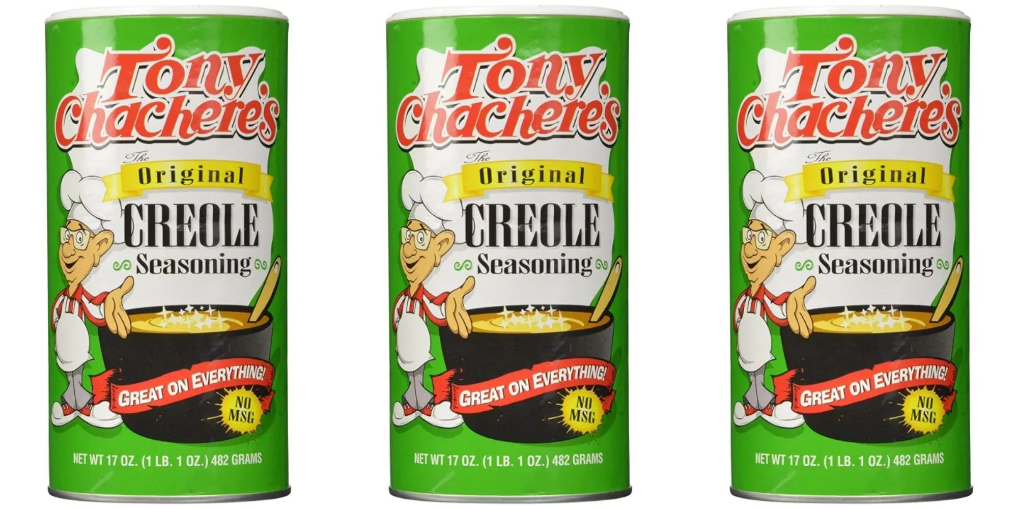 Tony Chachere Seasoning Blends, Original Creole, 17 Ounce, Pack Of 3