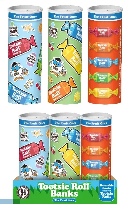 Tootsie Fruit Roll Bank - 5.7 oz 12ct