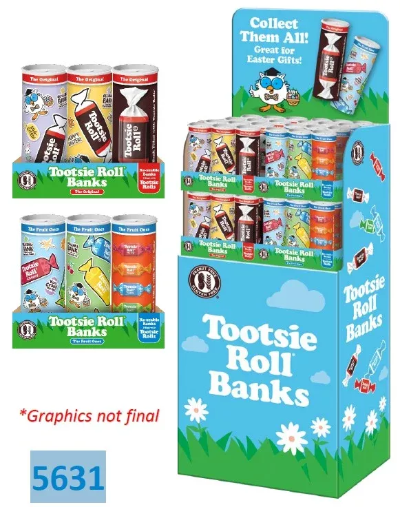 Tootsie Roll Bank Shaper - 48ct