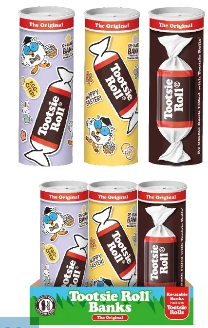 Tootsie Roll Candy Bank - 5.7 oz 12ct