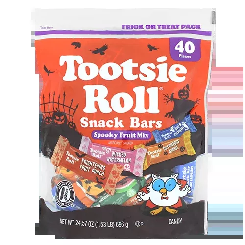 Tootsie Roll Spooky Fruit Mix Snack Bars 40 Count 24.5 oz. Bag