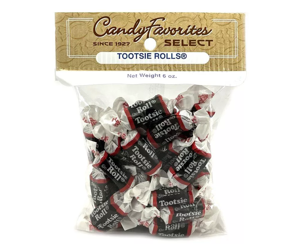 Tootsie Rolls Midgees "Select Label" 6 oz. Peg Bags - 8 / Box