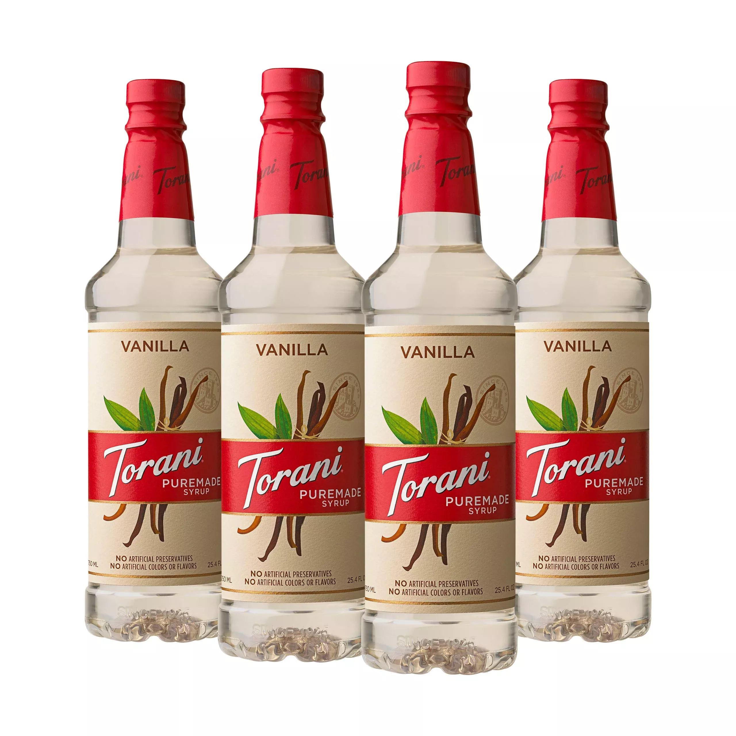 Torani Puremade Syrup, Vanilla, 25.4 Ounces (Pack Of 4)