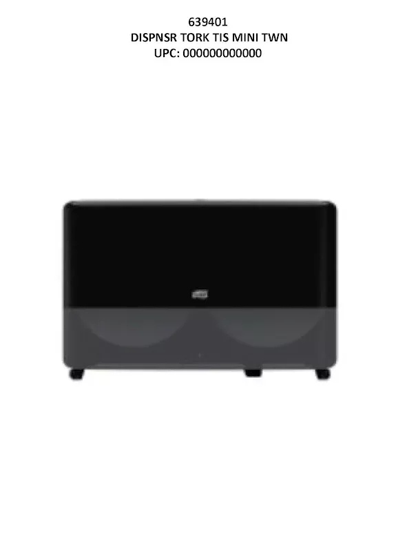 Tork Elevation Bath Tissue Mini-Jumbo Roll Twin Dispenser - Black