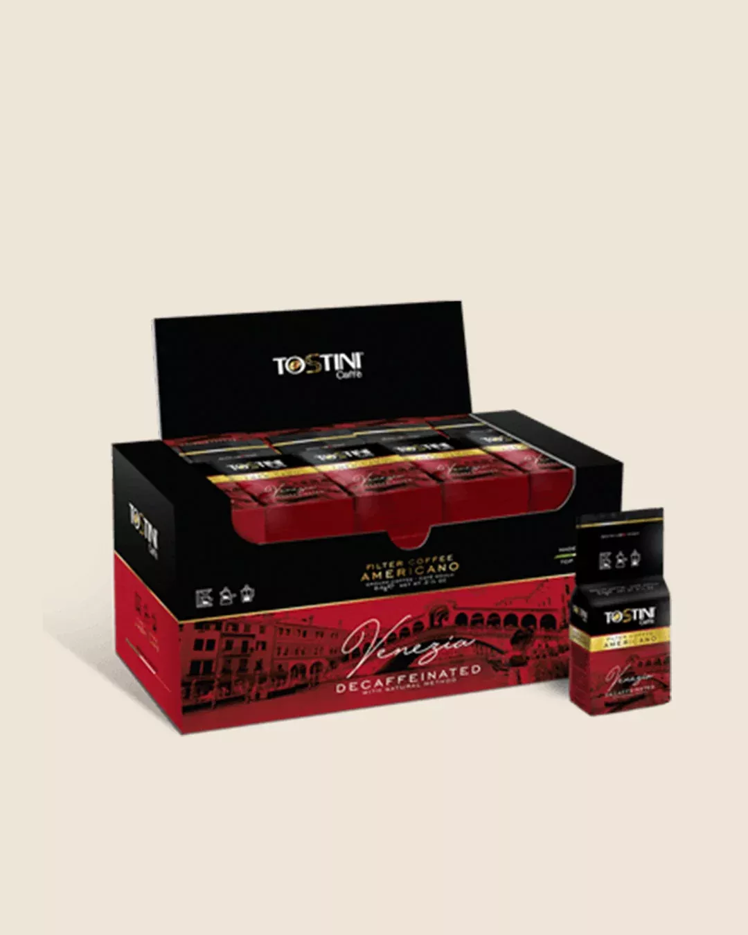 Tostini Venezia Ground Coffee 50 packs