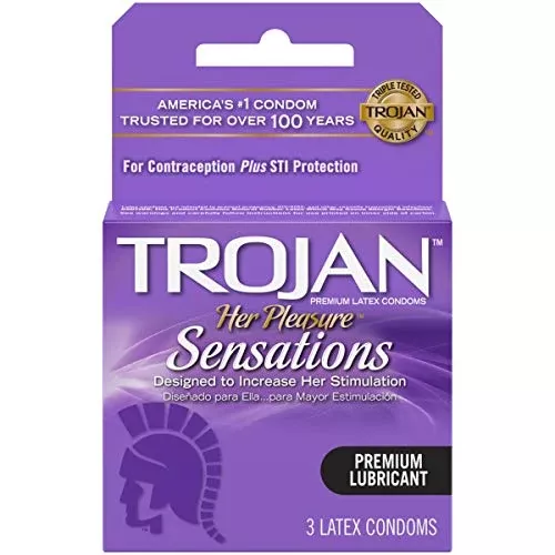 TROJAN Condom Her Pleasure 3s 6 Per Package