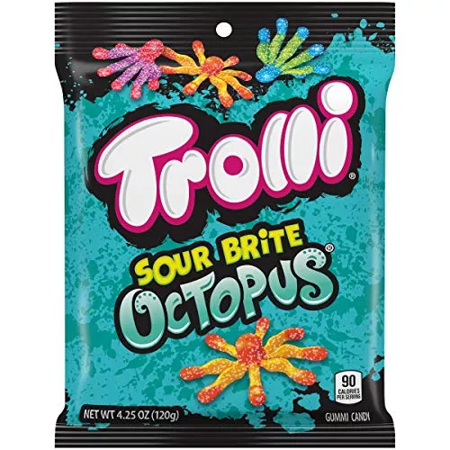 Trolli Octopus Brit Peg Bag 4.25 oz Single Bag