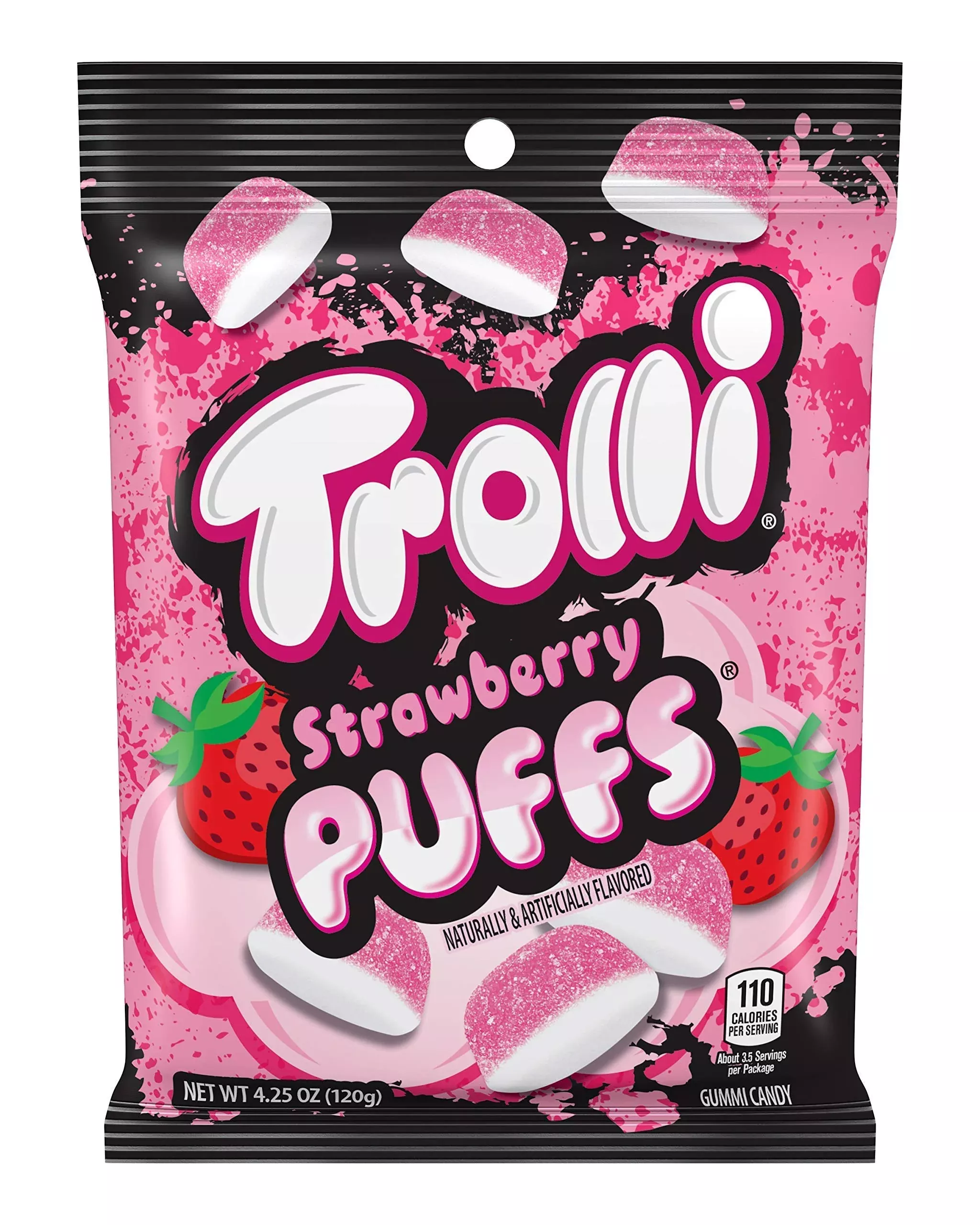 Trolli, Strawberry Puffs, Gummi Candy, 4.25 Ounce