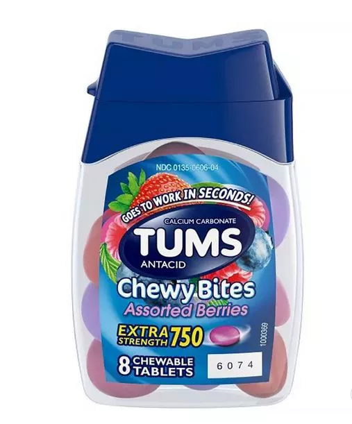 Tums Chewy Bites Berry 8 Boxes 09ct