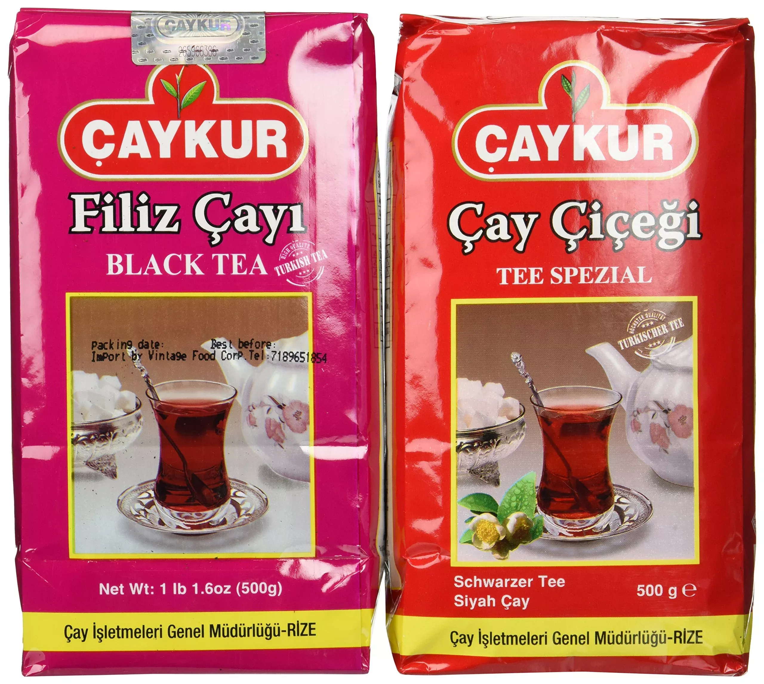 Turkish Black Tea Duo By Caykur - Filiz & Caycicegi