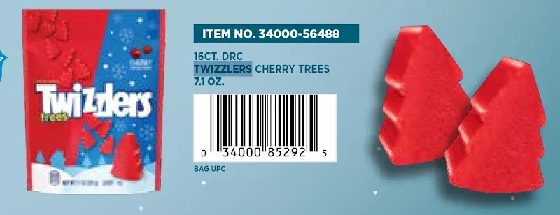 Twizzlers Cherry Trees Licorice Candy - 7.1 oz 16ct