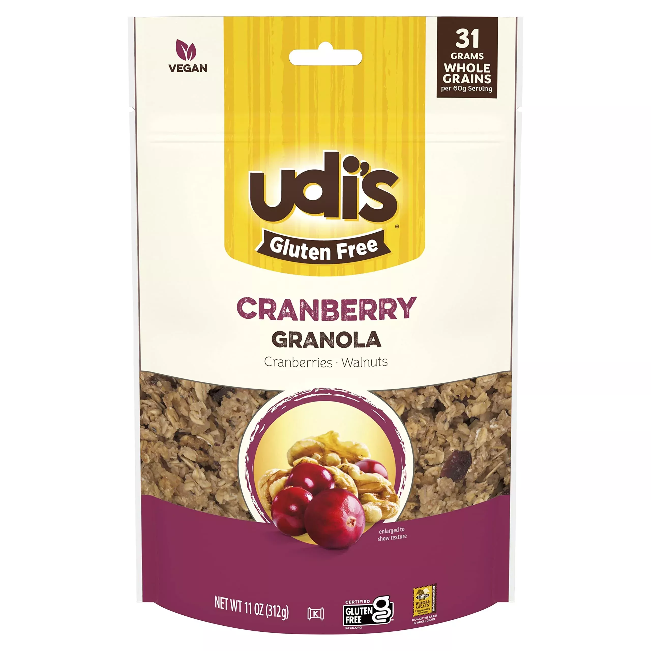 Udi'S Gluten Free Cranberry Granola, 11 Oz.