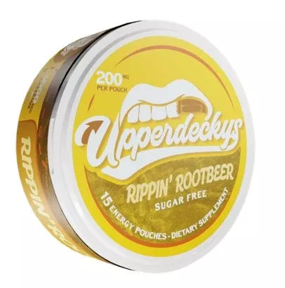 Upper Deck Root Beer Energy Pouch 200mg Caffeine - 5ct