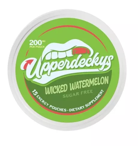 Upper Decky Watermelon Energy Pouch 200mg Caffeine - 5ct