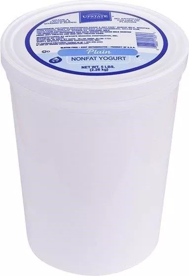 Upstate Niagara Cooperative Upstate Farms Plain Yogurt 5 Pound Each - 4 Per Case