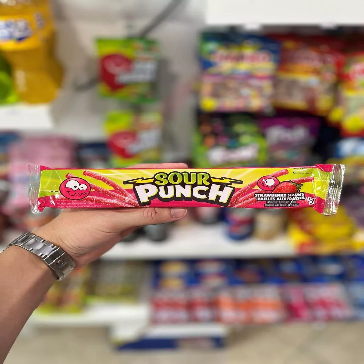 (USA) SOUR PUNCH STRAWBERRY STRAWS – 57G