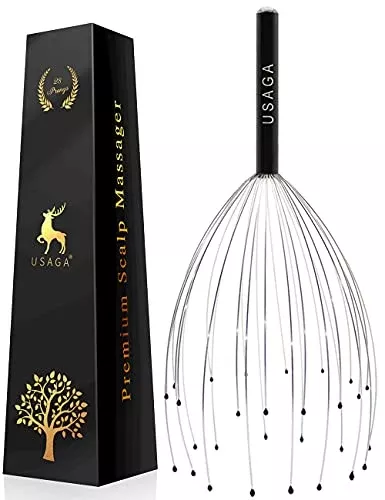 Usaga 28 Fingers Head Scratcher, Head Massager, Scalp Massager, Head Whisk Massager, Wire Massager, Stocking Stuffers For Head H