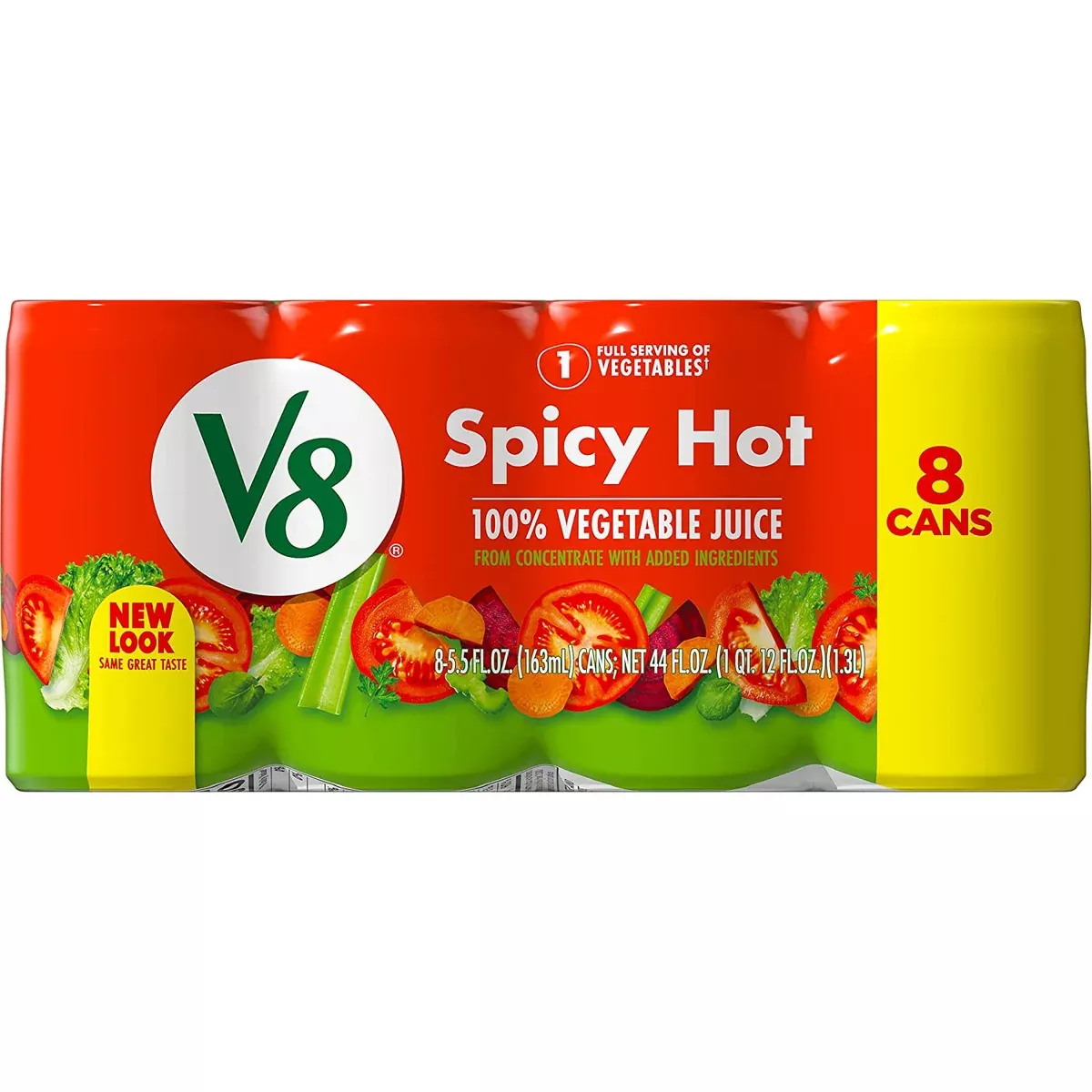 V8 Spicy Hot 6z Can 8ct 1 Per Package