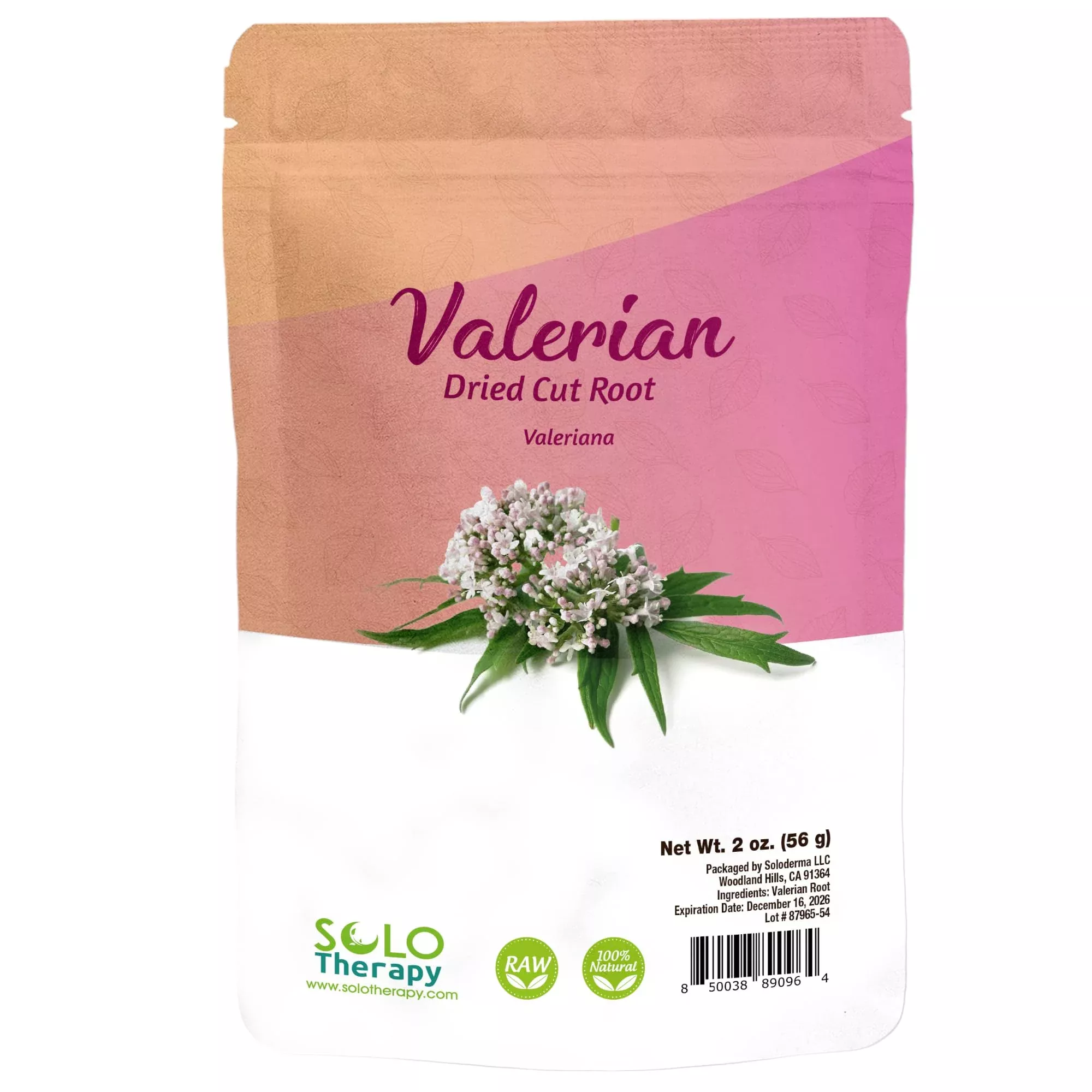 Valerian Root Herbal Tea - 56 Grams - Valerian Root Tea Resealable Bag - Valeriana Officinalis 56 Grams - Premium Quality (Valerian Root)