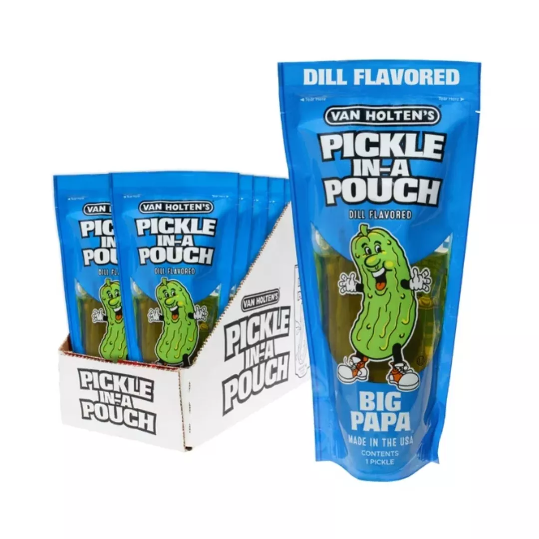 Van Holten's Jumbo Dill Pickle Individually Wrapped - 12ct