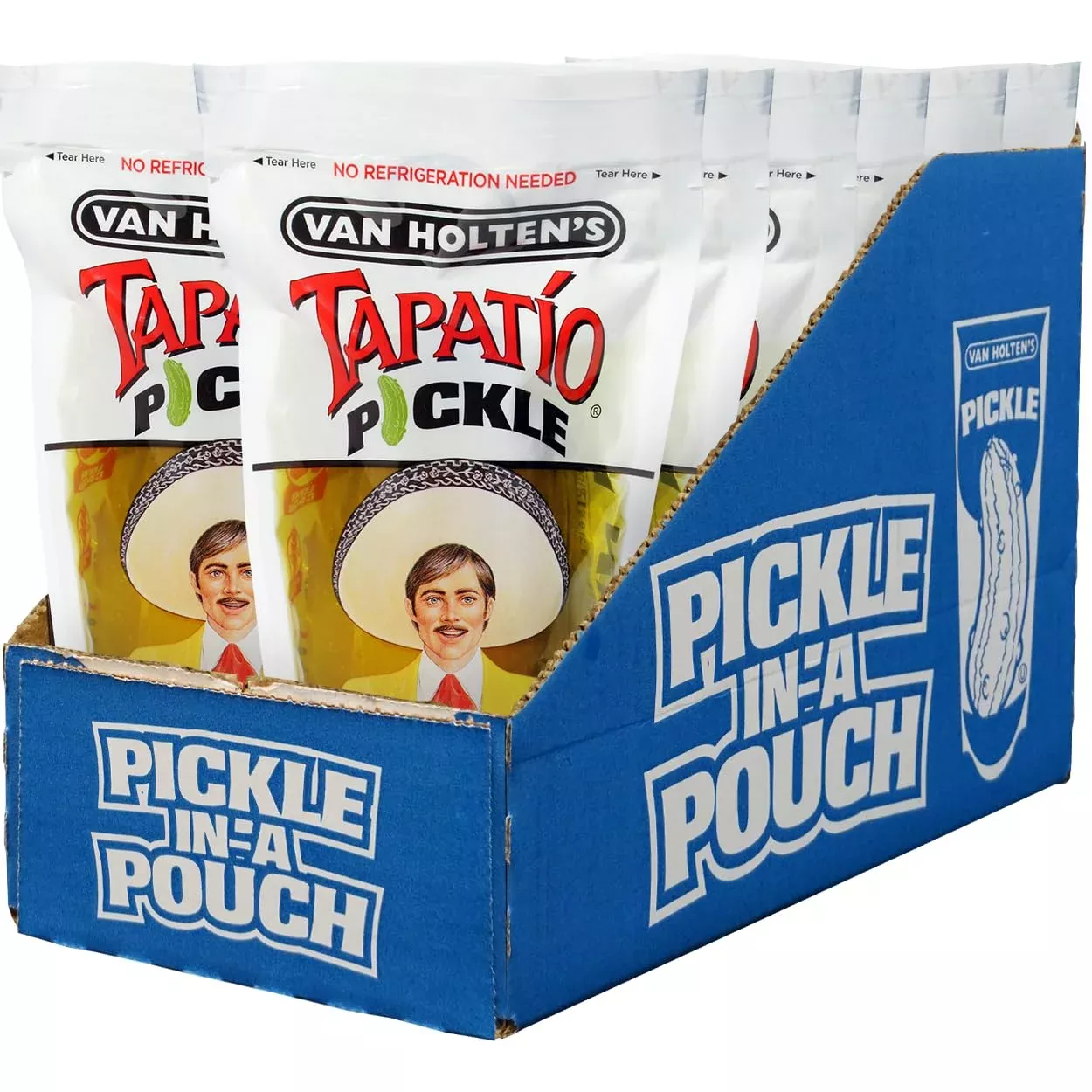 Van Holten'S Pickles - Jumbo Tapatio Pickle-In-A-Pouch - 12 Pack