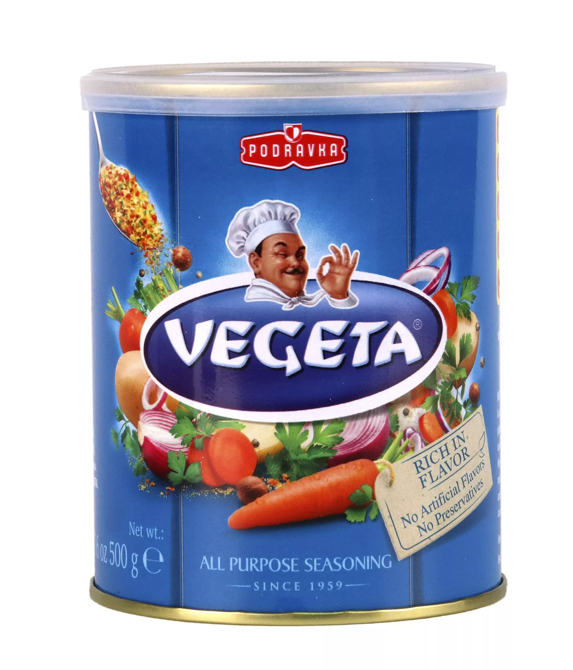 Vegeta Gourmet Seasoning Tin, 17.5 Oz.