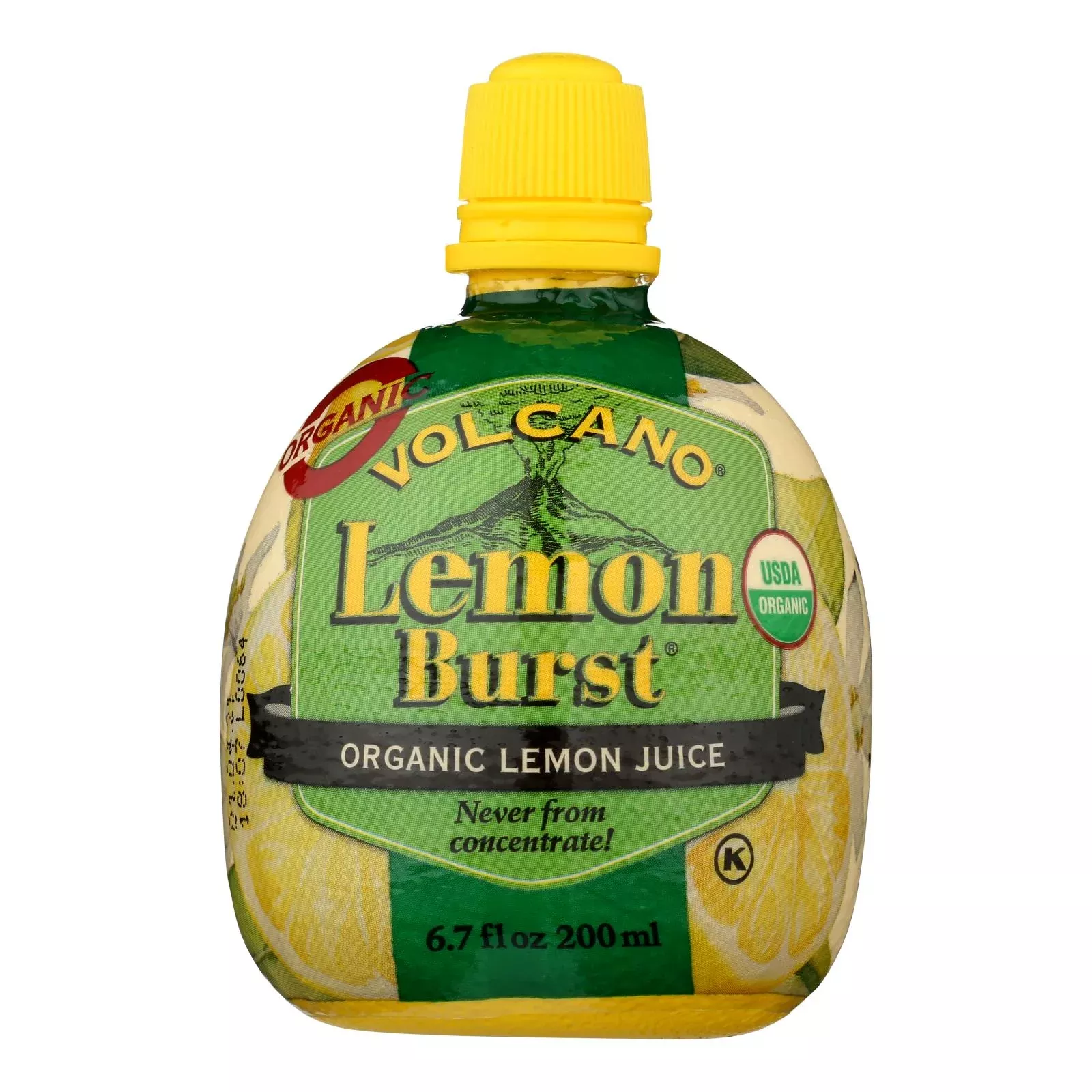 Volcano Lemon Burst Juice - Case of 12 - 6.7 Ounce