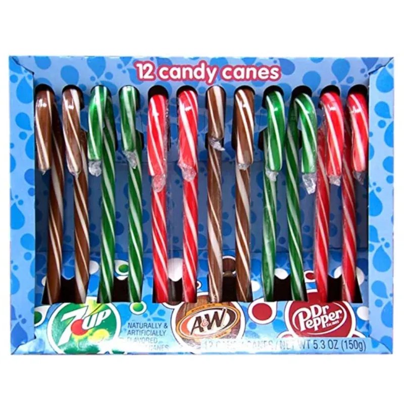 A&W, 7UP, & Dr. Pepper Candy Canes