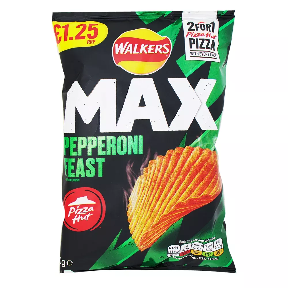 Walkers Pizza Hut Pepperoni Feast - 70g