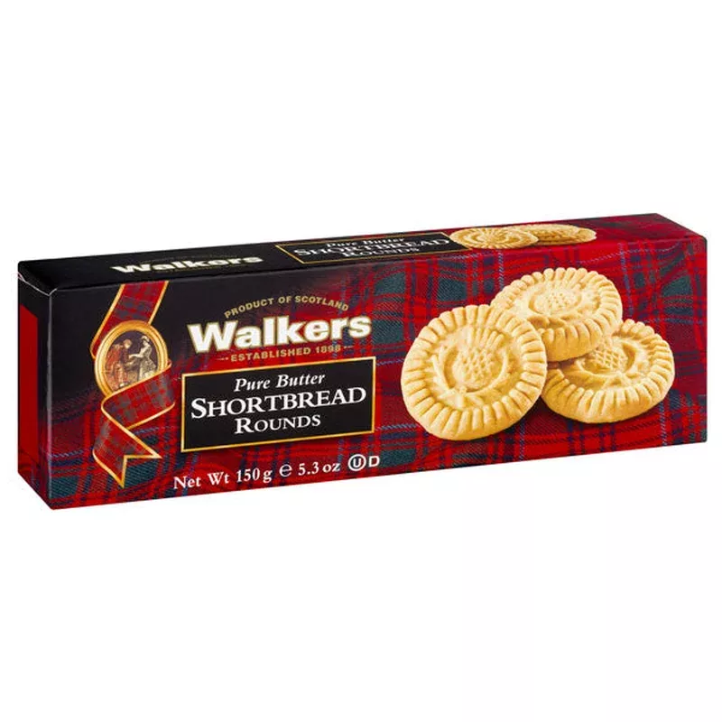 Walkers Pure Butter Shortbread, Rounds, 5.3 Oz