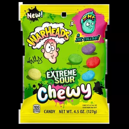 Warheads Extreme Sour Chewy 4.5 oz. Bag